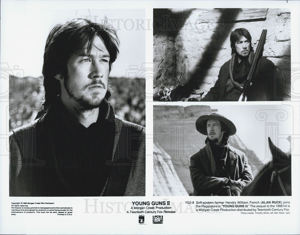 1990 Press Photo  Keifer Sutherland in &quot;Young Guns 2&quot; - Historic Images