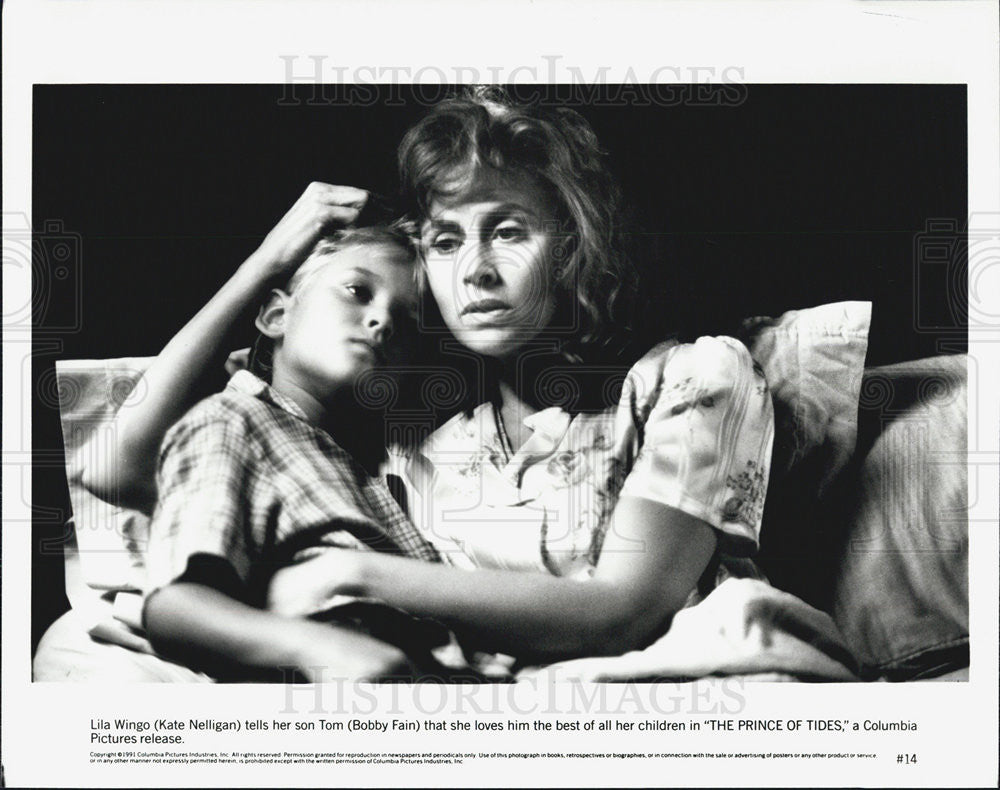 Press Photo Kate Nelligan and Bobby Fain in The Prince Of Tides - Historic Images