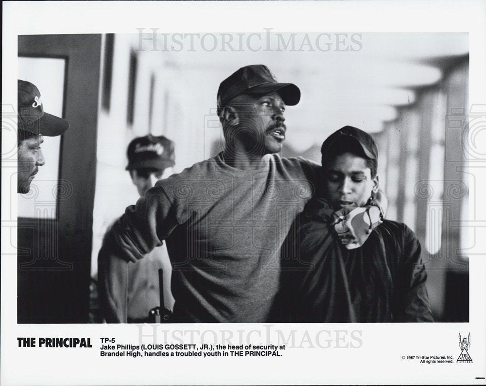 1987 Press Photo Louis Gossett stars in &quot;The Principal&quot; - Historic Images