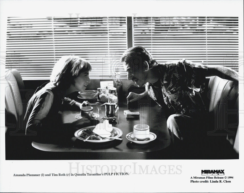 Amanda Plummer and Tim Roth in Pulp Fiction Undated vintage promo photo ...