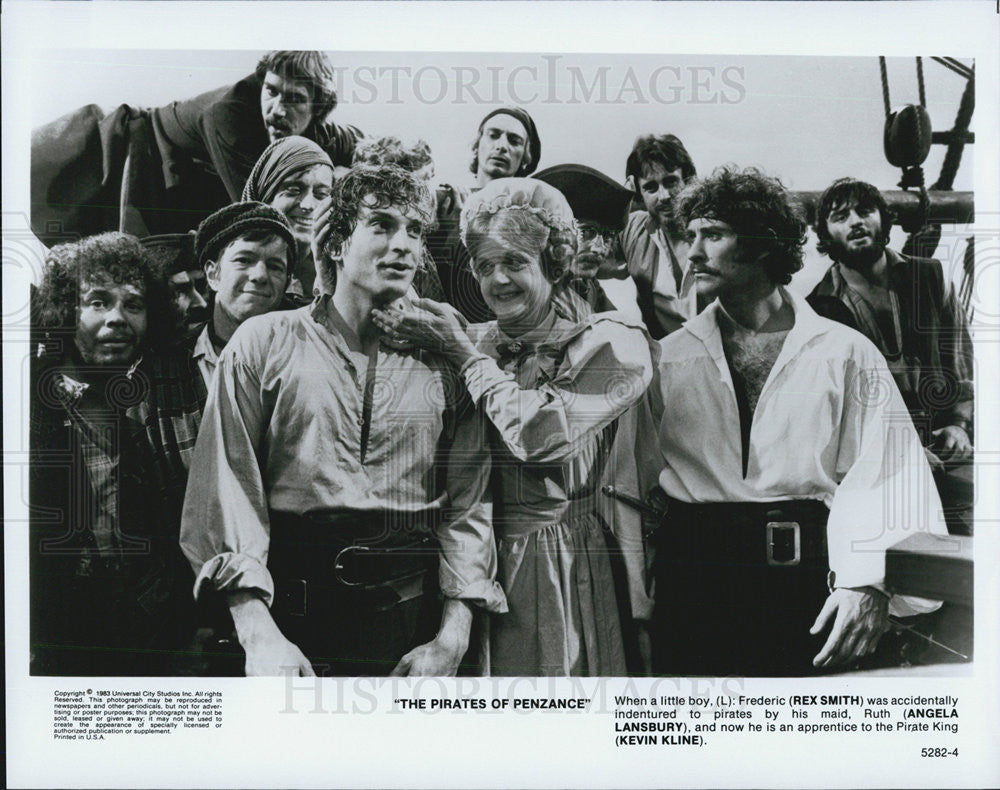 1983 Press Photo Actors Rex Smith, Angela Lansbury And Kevin Kline - Historic Images