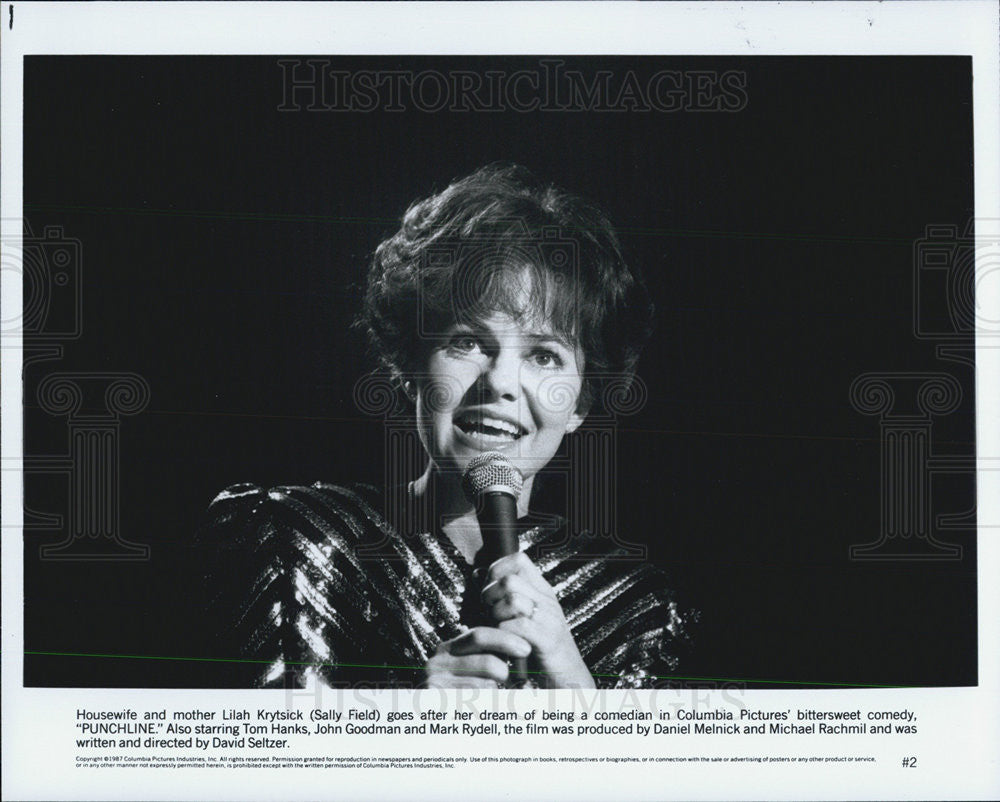 Press Photo of American Actress  Sally Field, star in "Punchline". - Historic Images