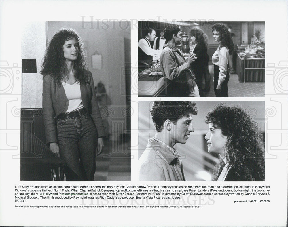 Press Photo Kelly Preston Patrick Dempsey Run Karen Landers Charlie Farrow - Historic Images