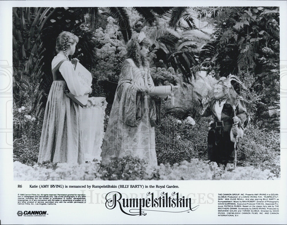 1966 Press Photo Amy Irving & Billy Barty star in "Rumpelstiltskin" - Historic Images