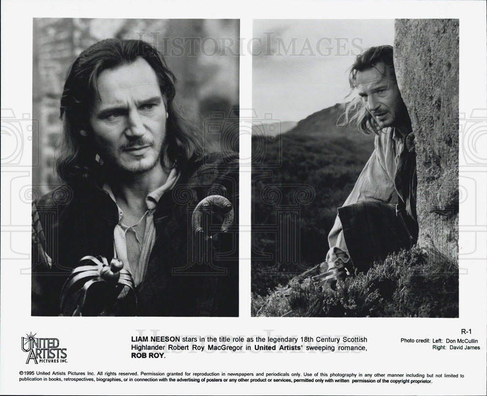 1990 Press Photo Liam Neeson in &quot;Rob Roy&quot; - Historic Images