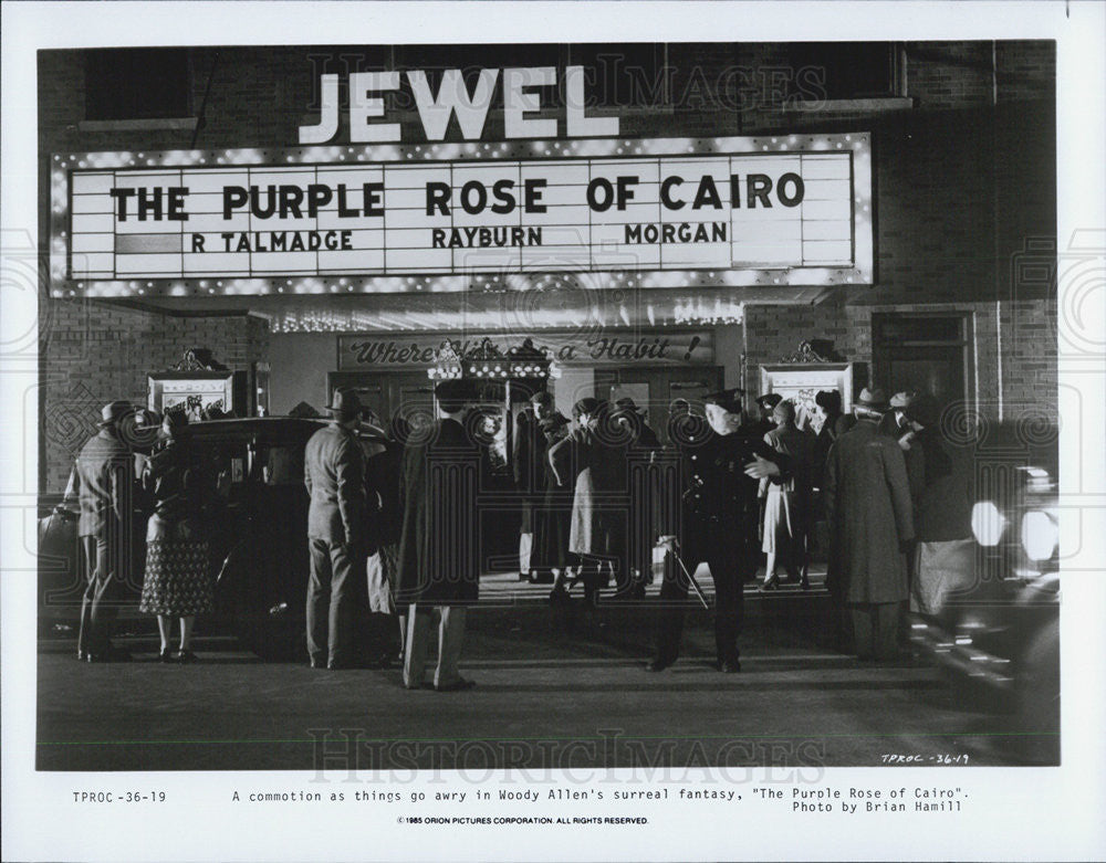 1985 Press Photo Scene from &quot;The Purple Rose of Cairo&quot; - Historic Images