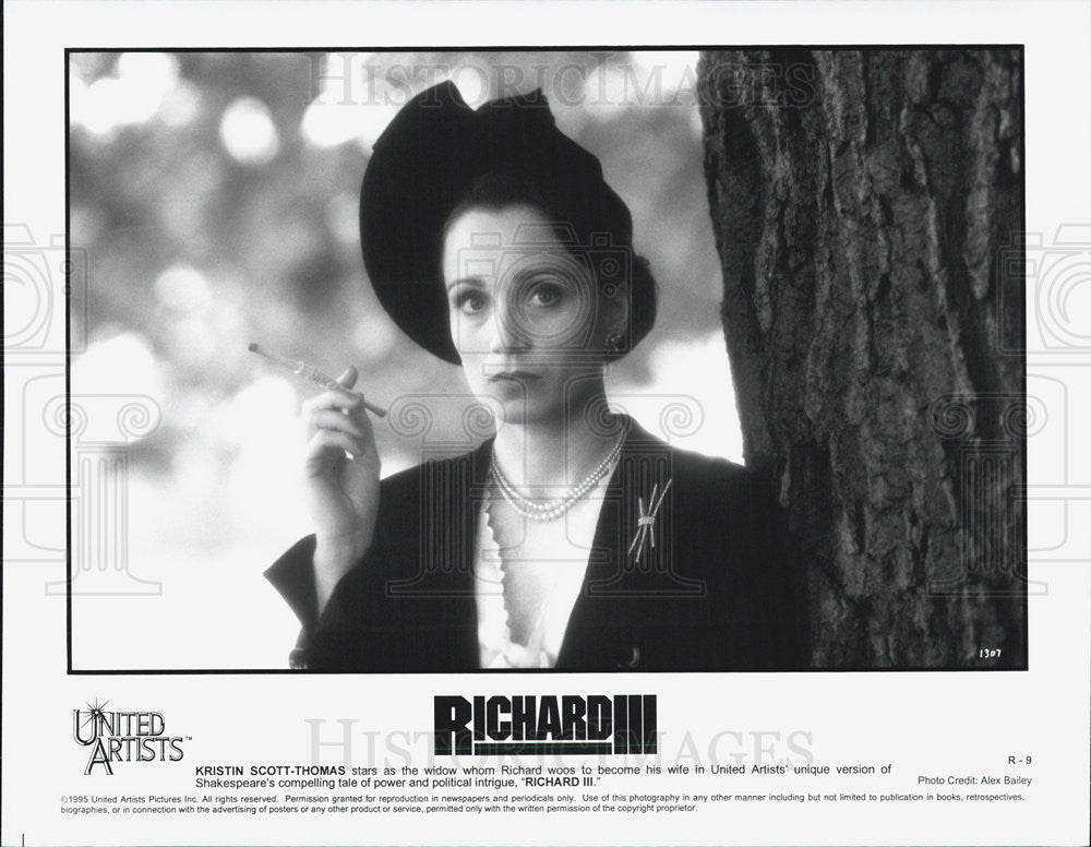 1995 Press Photo Kristin Scott-Thomas Stars As Richard&#39;s Wife In Richard III - Historic Images