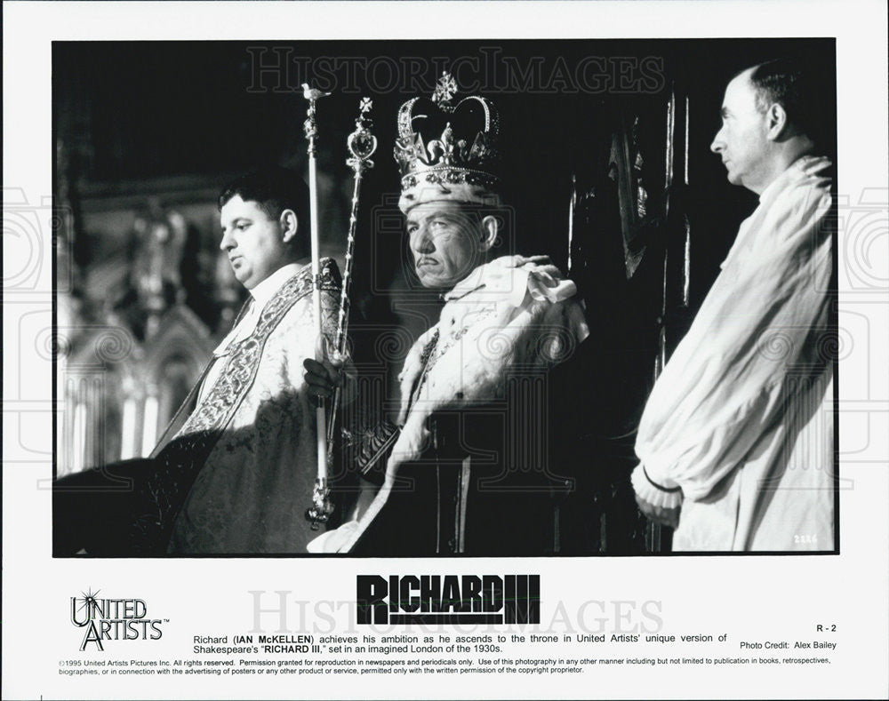 1995 Press Photo Ian McKellen in &quot;Richard III&quot; - Historic Images