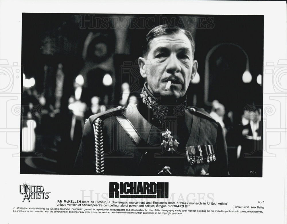1995 Press Photo Ian McKellen in "Richard III" - Historic Images