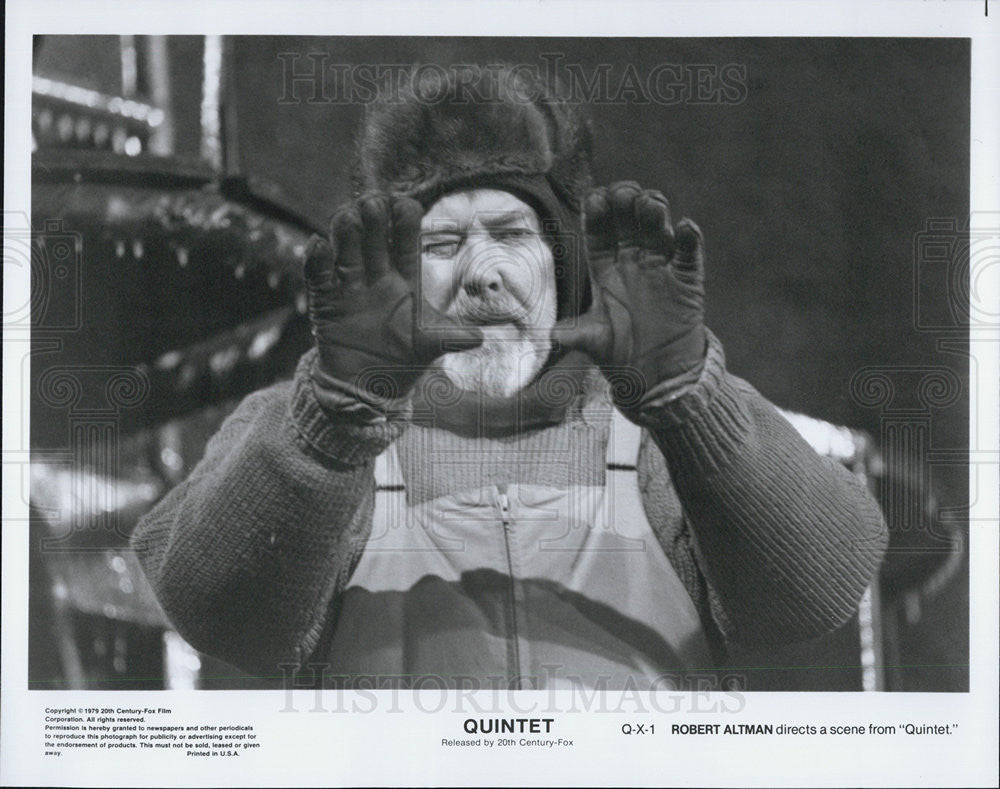 1979 Press Photo Robert Altman directs &quot;Quintet&quot; - Historic Images