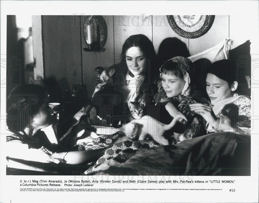 1994 Press Photo &quot;Little Women&quot;Trini Alvarado,Winona Ryder, - Historic Images