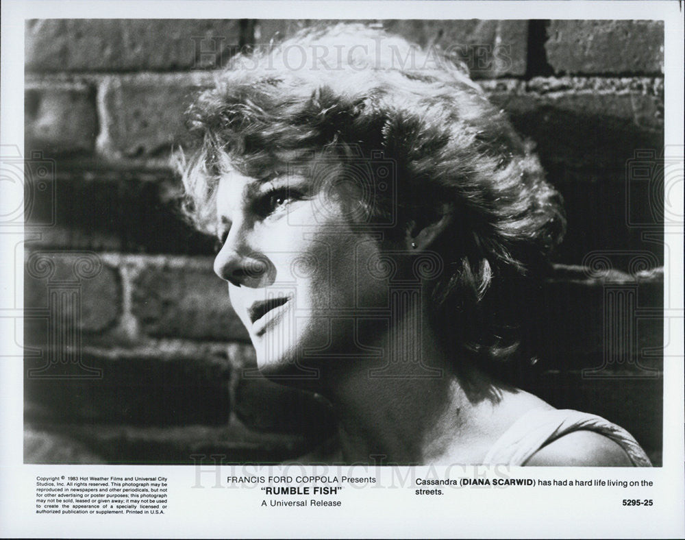 1983 Press Photo Diana Scarid in &quot;Rumblefish&quot; - Historic Images