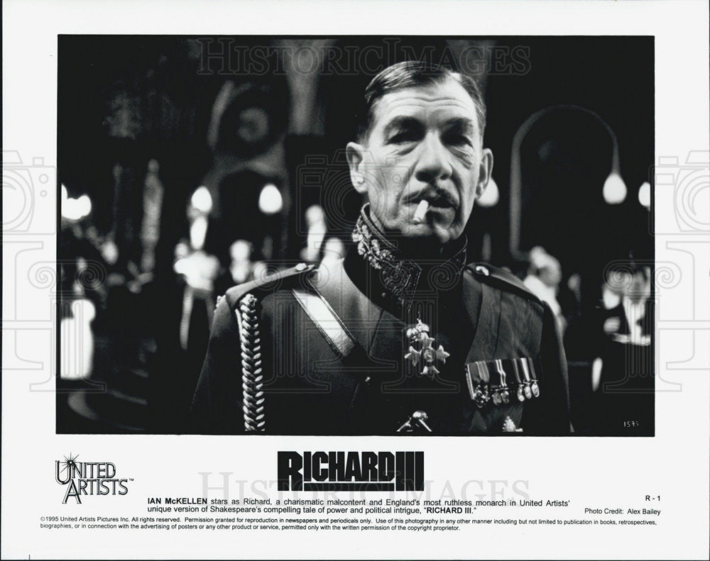 1995 Press Photo Ian McKellen stars in Richard III - Historic Images