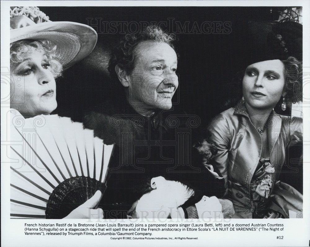 1982 Press Photo Jean-Louis Barrault, Laura Betti and Hannah Schygulla - Historic Images