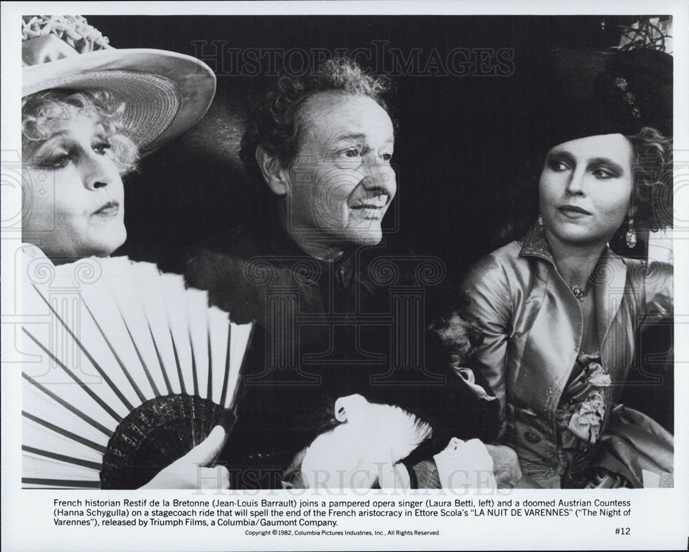 1982 Press Photo Jean-Louis Barrault, Laura Betti and Hannah Schygulla - Historic Images