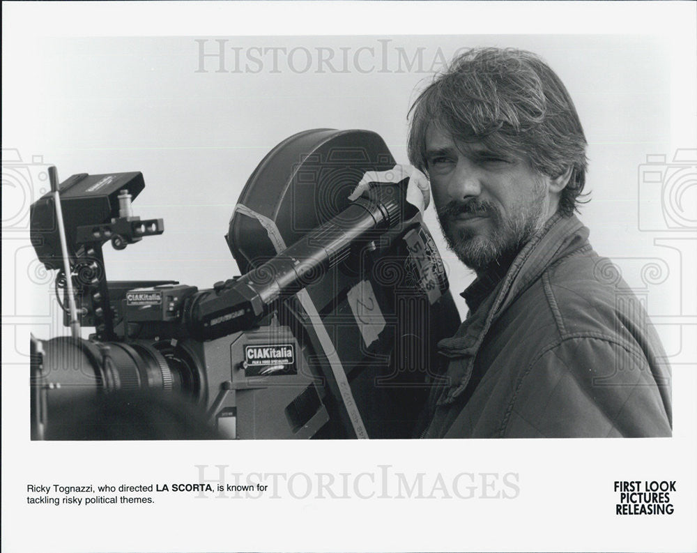 Press Photo Ricky Tognazzi, director of La Scorta - Historic Images