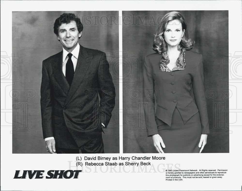Press Photo David Birney and Rebecca Staab in Live Shot - Historic Images