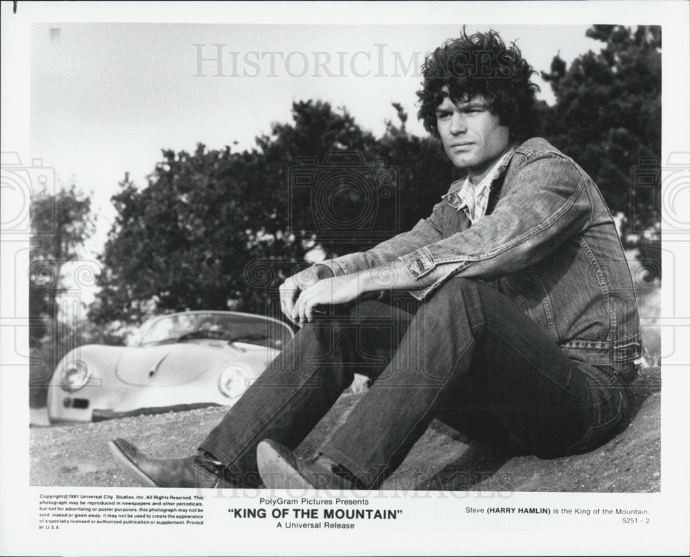 1981 Press Photo Harry Hamlin in &quot;King of the Mountain&quot; - Historic Images