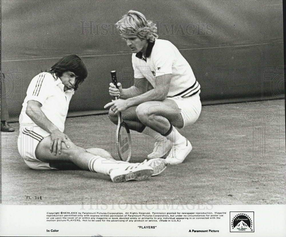 1979 Press Photo Dean-Paul Martin with Ilie Nastase star in &quot;Players&quot; - Historic Images