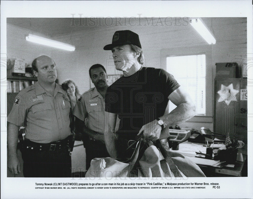 1989 Press Photo Clint Eastwood in &quot;Pink Cadillac&quot; - Historic Images