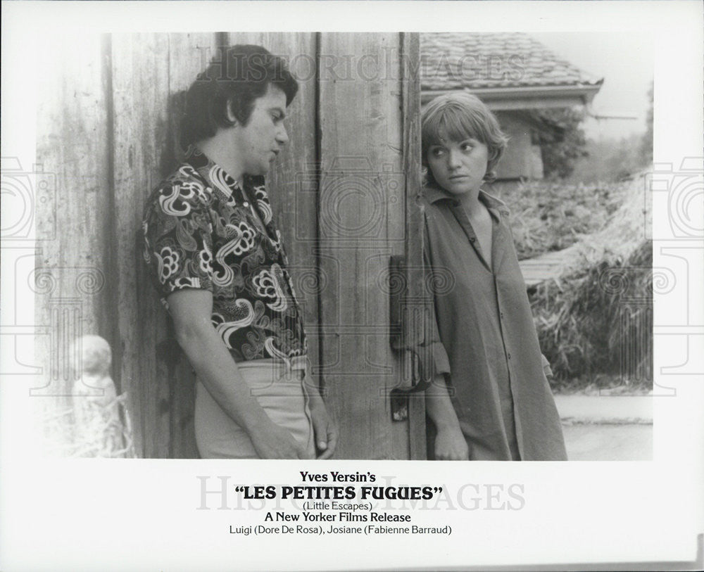 Press Photo Dore De Rosa &amp; Fabienne Barraud star in &quot;Les Petites Fugues&quot; - Historic Images