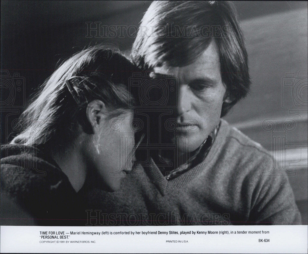 1981 Press Photo Mariel Hemingway Kenny Moore PERSONAL BEST - Historic Images