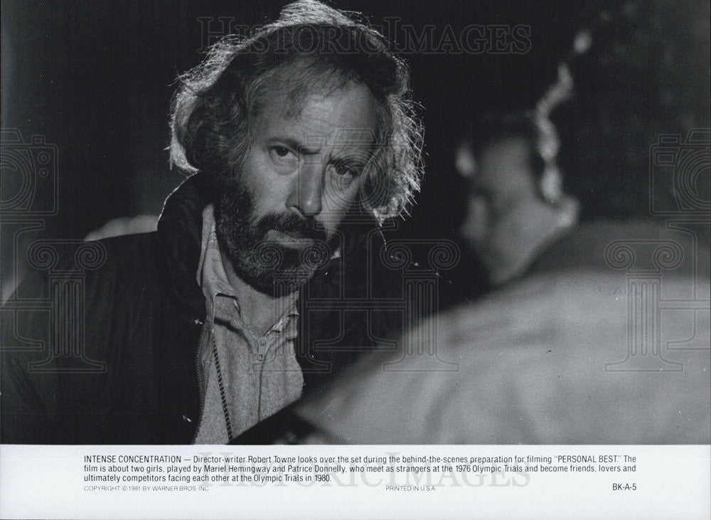 1981 Press Photo Robert Towne Director PERSONAL BEST - Historic Images