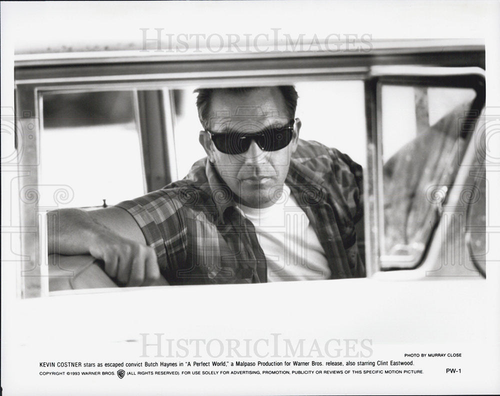 1993 Press Photo Kevin Costner A PERFECT WORLD - Historic Images