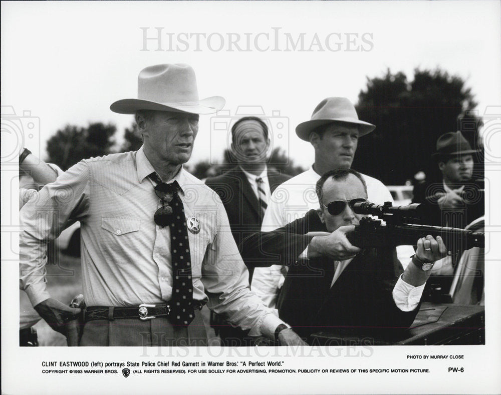 1993 Press Photo Clint Eastwood in &quot;A Perfect World&quot; - Historic Images