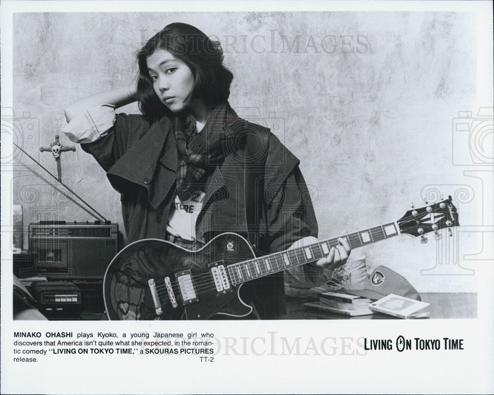 1987 Press Photo Actress Minako Ohashi Starring In &quot;Living On Tokyo Time&quot; - Historic Images