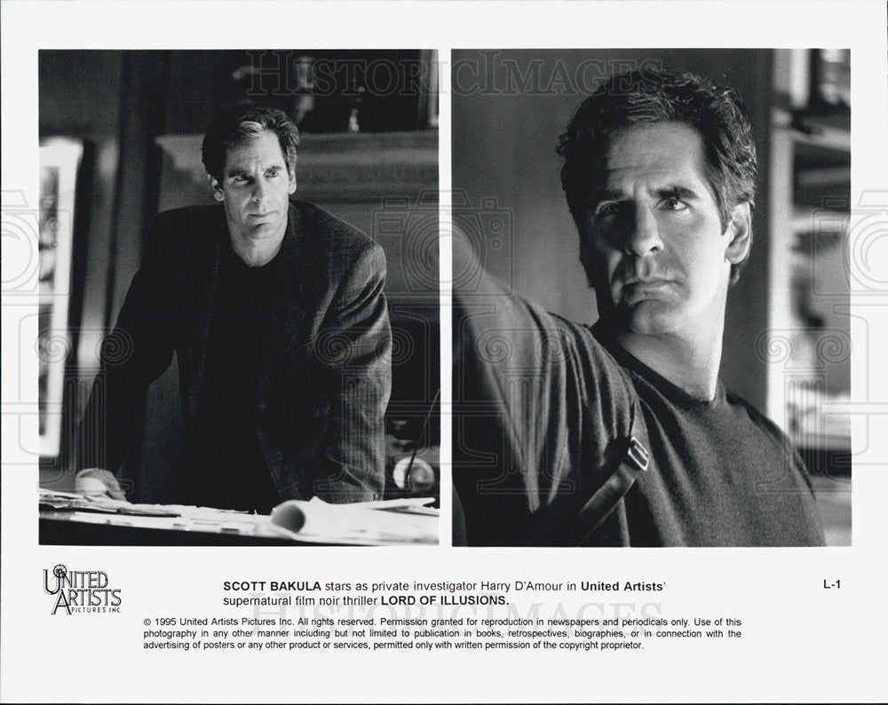 1995 Press Photo Scott Bakula stars in &quot;Lord of  Illusions&quot; - Historic Images