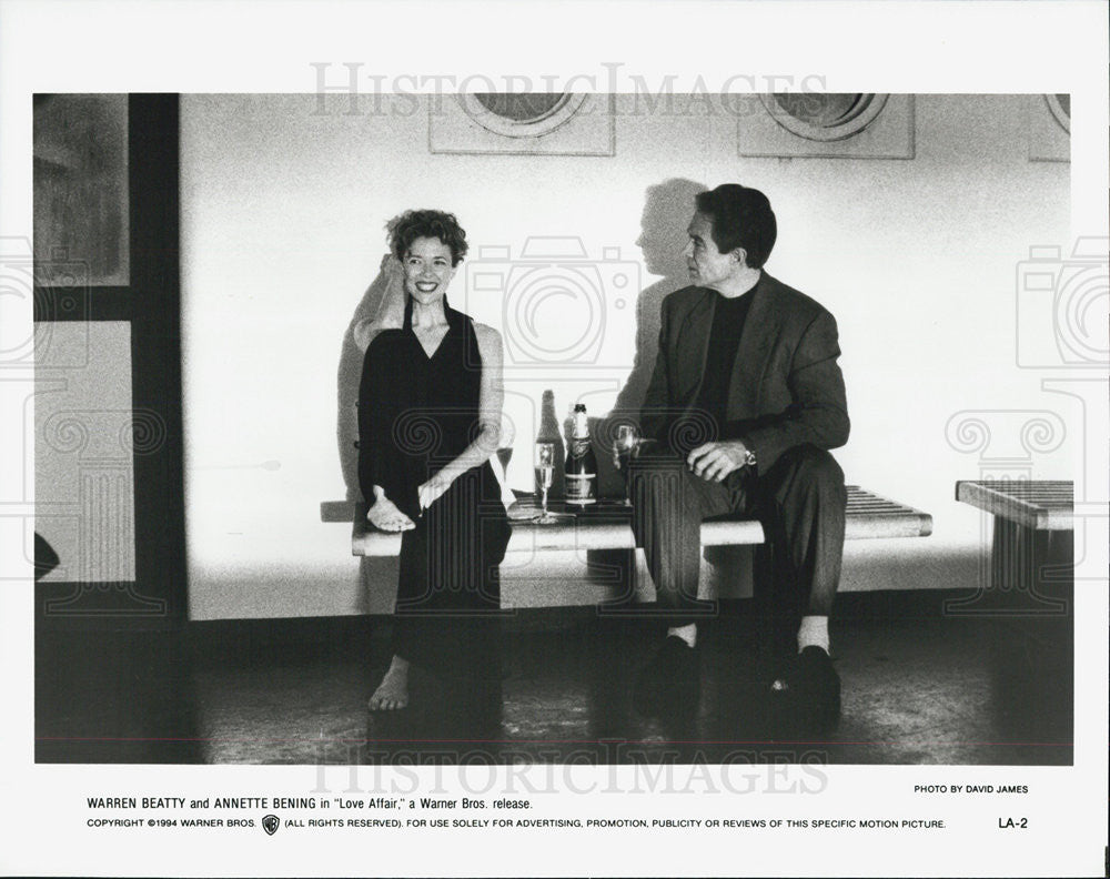 1994 Press Photo Warren Beatty, Annette Bening, Love Affair - Historic Images