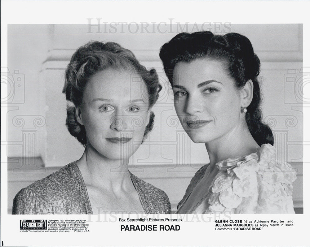 1987 Press Photo Glenn Close in &quot;Paradise Road&quot; - Historic Images