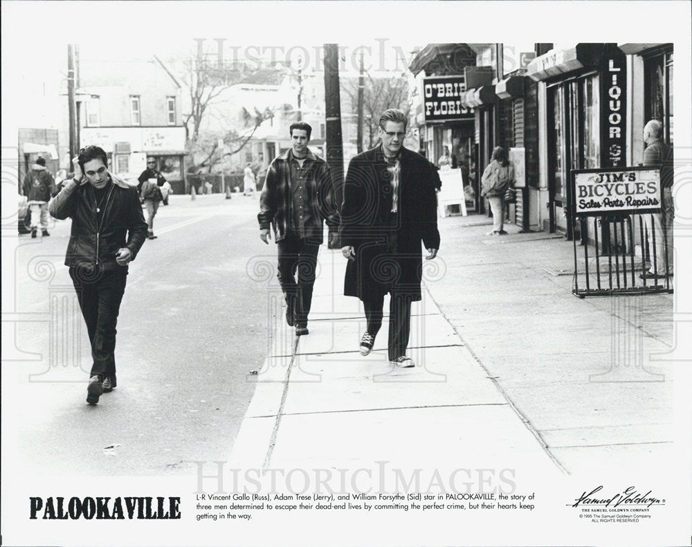 Press Photo Vincent Gallo, Adam Trese, William Forsythe, Palookaville - Historic Images