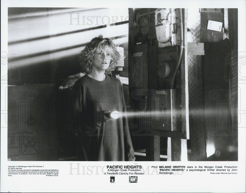 1990 Press Photo Melandie Griffith, Pacific Heights - Historic Images