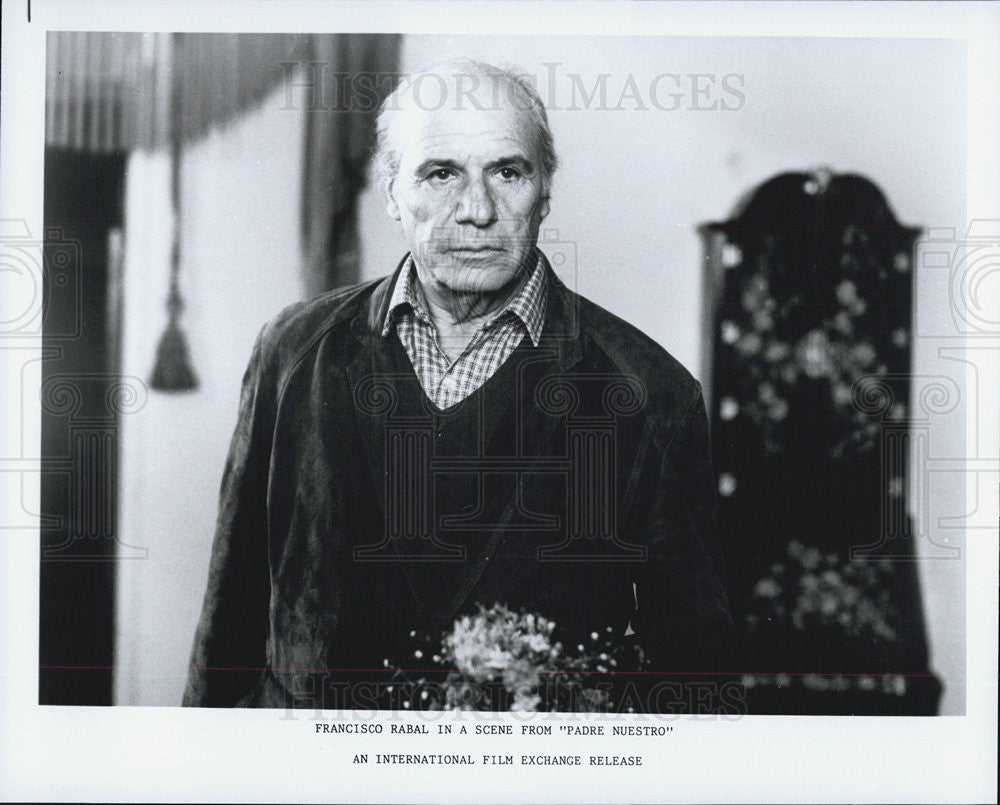 1985 Press Photo Francisco Rabal in &quot;Padre Nuestro&quot; - Historic Images