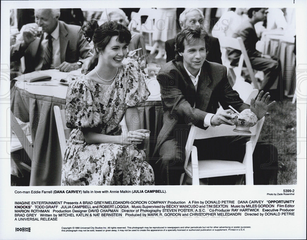 1990 Press Photo Dana Carvey, Julia Campbell, Opportunity Knocks - Historic Images