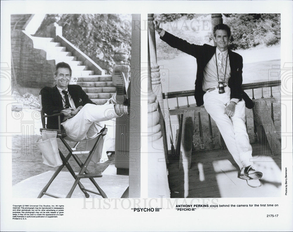 Press Photo Anthony Perkins, Psycho III - Historic Images