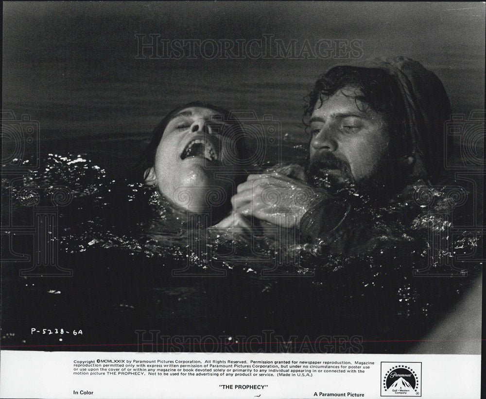 Press Photo Robert Foxworth, Talia Shire in &quot;The Prophecy - Historic Images