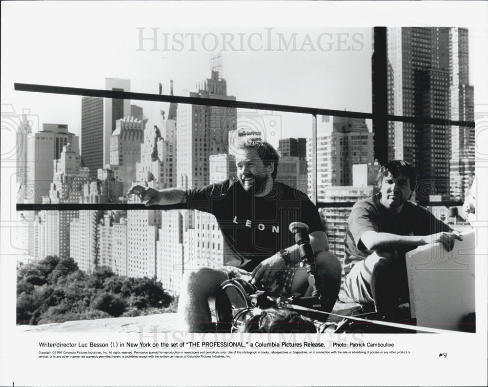 Press Photo Director Luc Besson on the set of The Professional - Historic Images