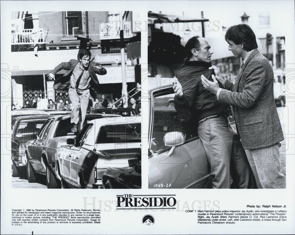 1988 Press Photo Mark Harmon in &quot;The Presido&quot; - Historic Images