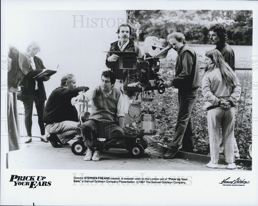 1987 Press Photo Stephen Frears in &quot;Prick Up Your Ears&quot; - Historic Images