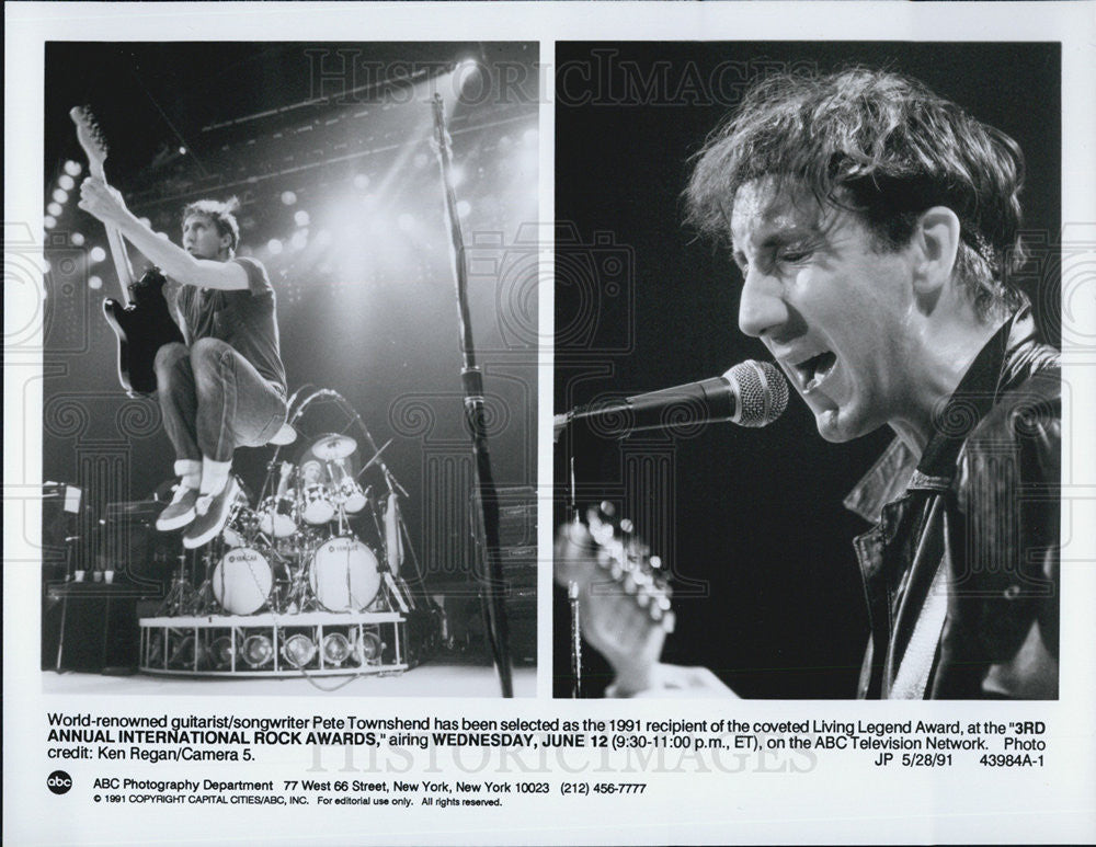 1991 Press Photo 3rd Annual International rock awards - Historic Images