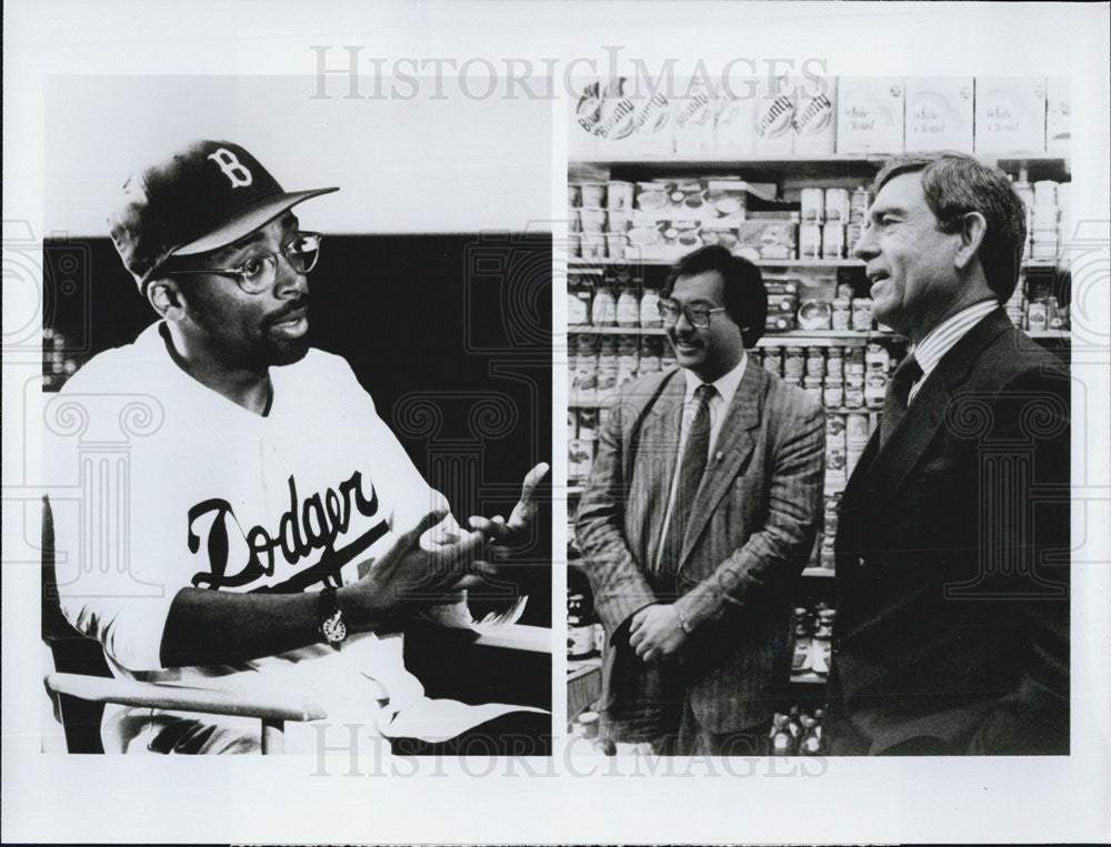 1990 Press Photo 48 Hours Simmer in the city Dan Rather Spike Lee - Historic Images