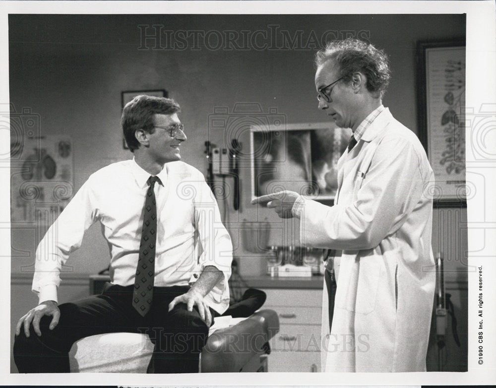 1990 Press Photo Jeff Sagansky Matt Frewer &quot;Doctor, Doctor&quot; - Historic Images