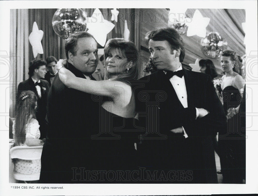 1994 Press Photo Markie Post Hearts Afire John Ritter Rush Limbaugh CBS - Historic Images