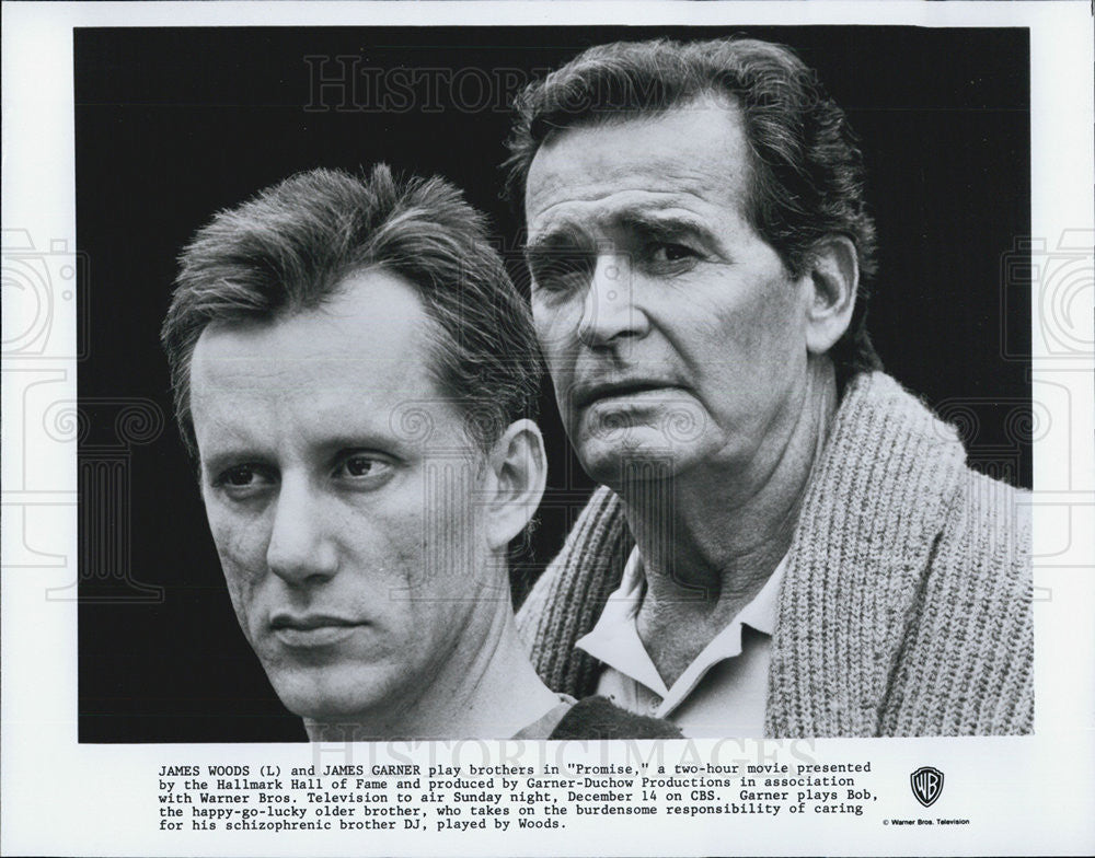 Press Photo James Woods James Garner Promise Movie - Historic Images