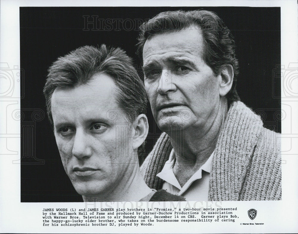 Press Photo James Woods James Garner Movie Actors Promise - Historic Images