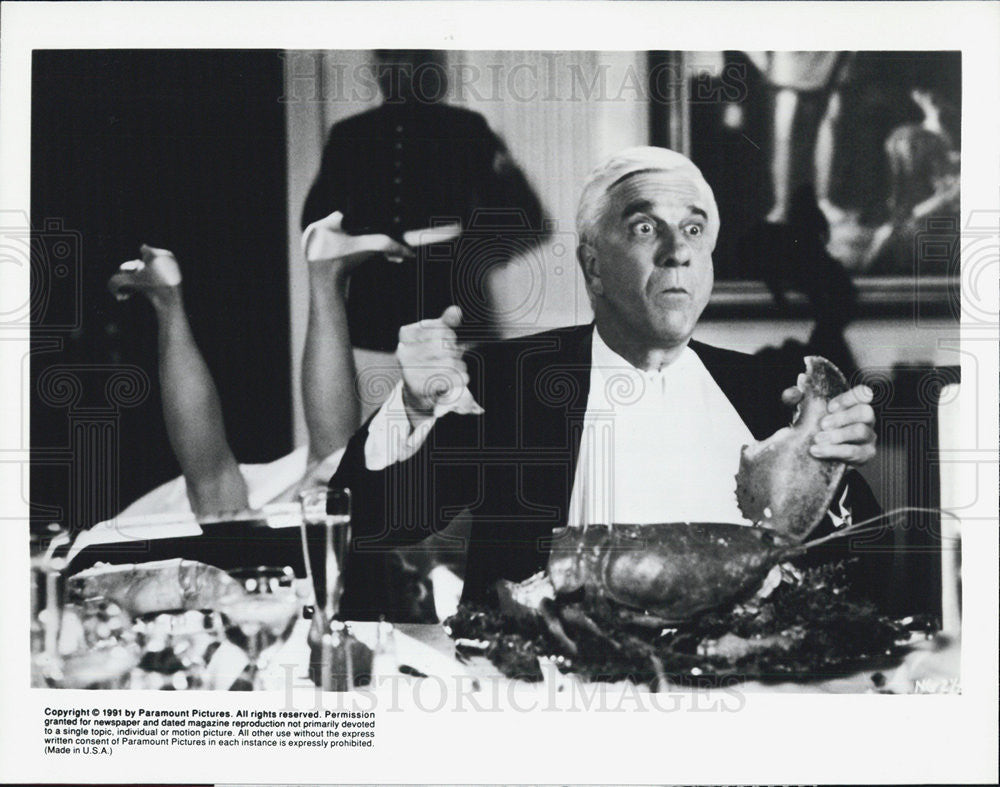 1991 Press Photo Leslie Nielsen Actor Naked Gun 2 1/2 Comedy Film Movie - Historic Images