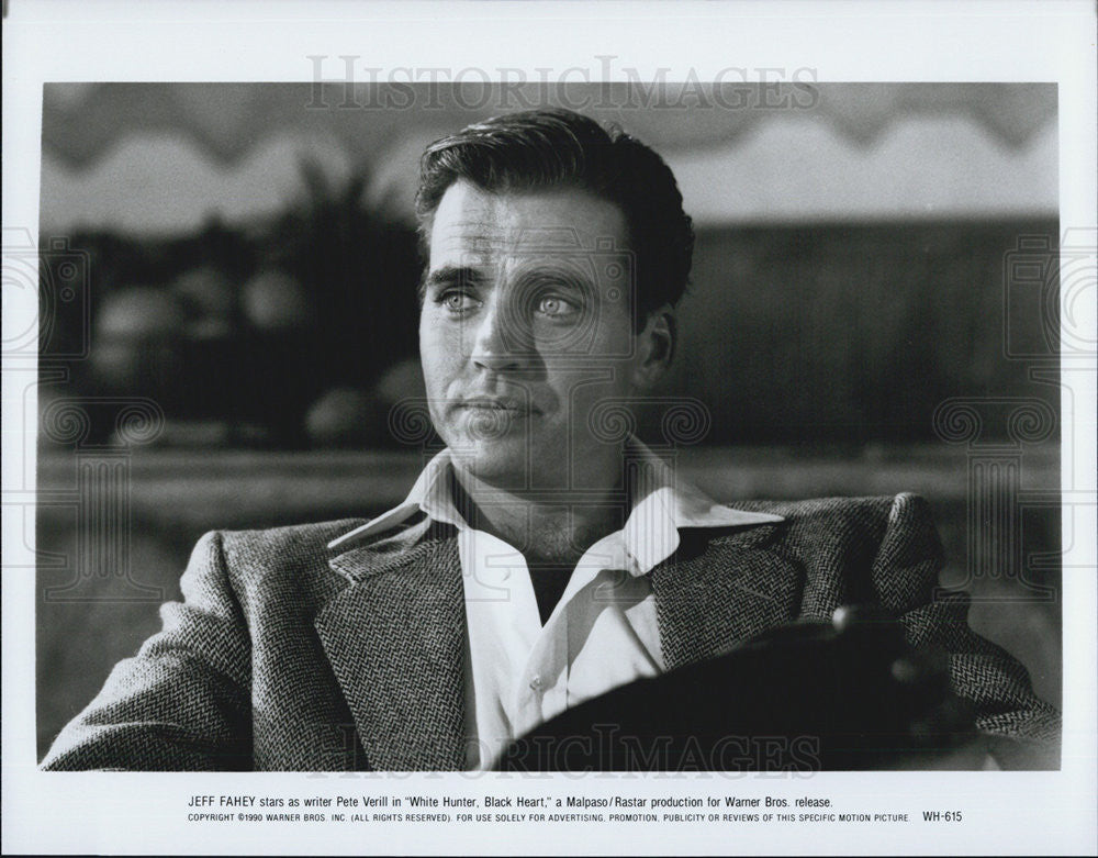 1990 Press Photo Jeff Fahey, White Hunter Black Heart - Historic Images